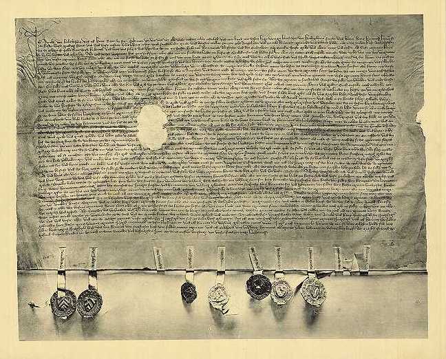 Arnold von Berlepsch und sein Sohn Hans von Berlepsch besiegeln einen